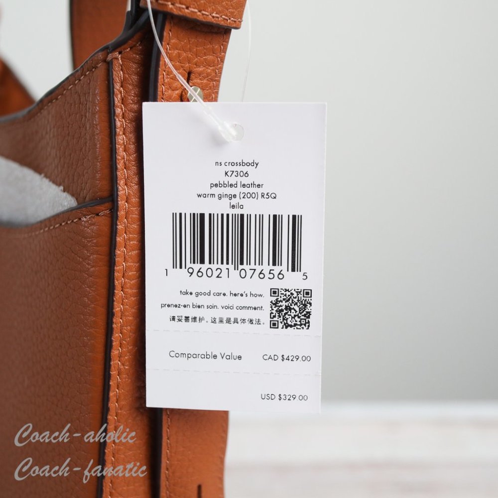 NWT Kate Spade New York Leila North South Leather Crossbody in Warm Gingerbread - Picture 5 of 10